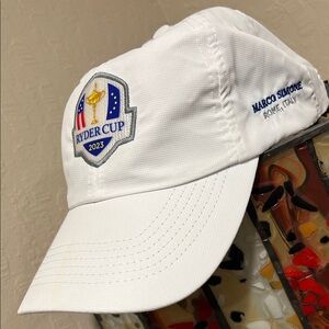 New without tags! 2023 Ryder Cup Marco Simone Rome, Italy White Golf Hat!